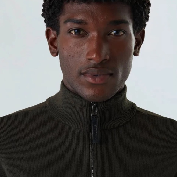 Osklen Men’s Olive Green Knit Sweater With Full Zipper Size Small New With Tags! - Picture 2 of 12